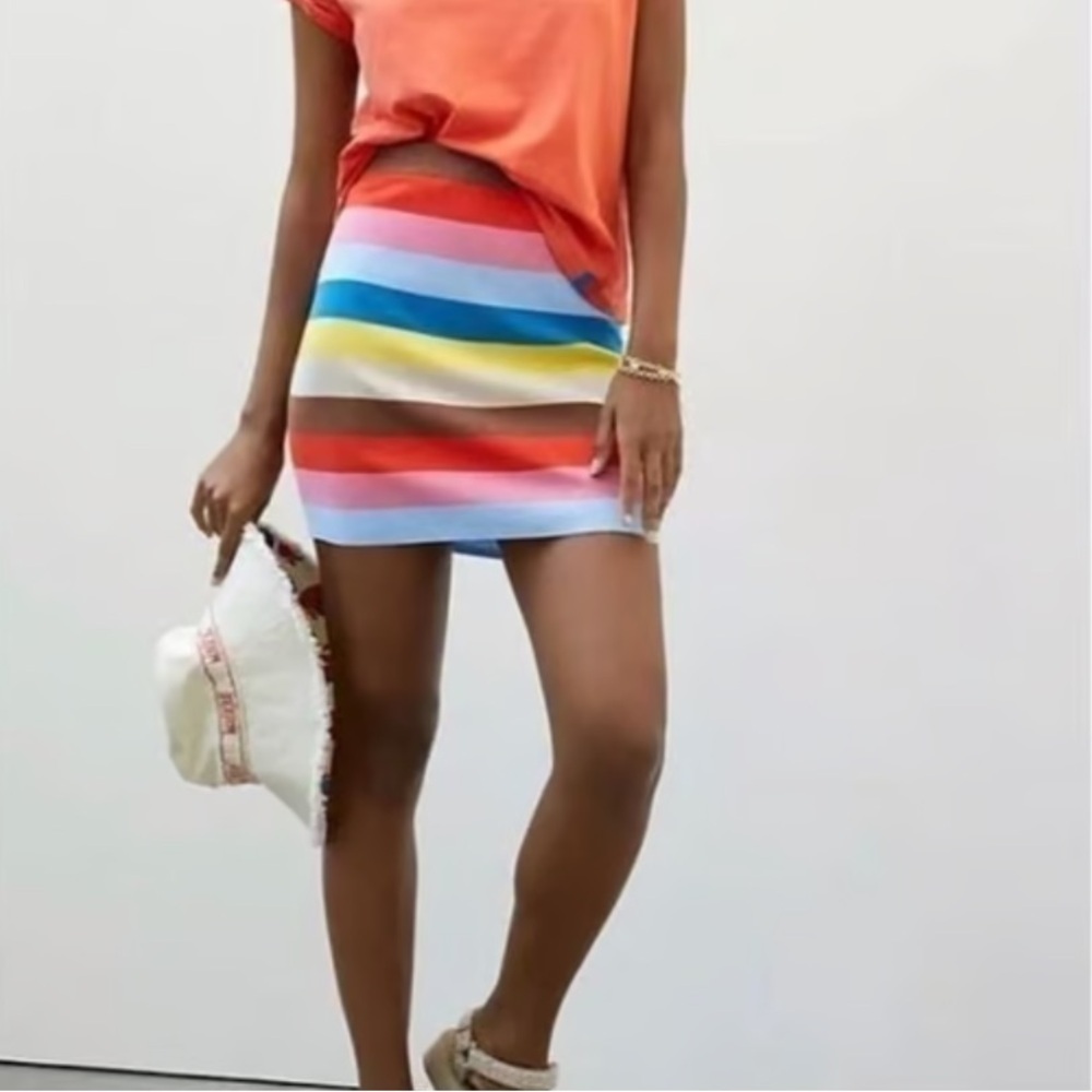 Kule Striped Mini Skirt Anthropologie. - Picture 6 of 10